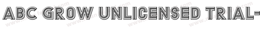 ABC Grow Unlicensed Trial字体转换